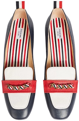(Women) Thom Browne Block Heel 'Navy Triple-Stripe' FFH197B00198960 Shop (Women) Thom Browne Block Heel 'Navy Triple-Stripe' FFH197B00198960