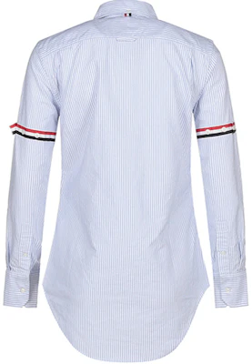 (Women) THOM BROWNE Blue Striped Long Sleeve Shirt FLL019E-00098-480 Lookbook (Women) THOM BROWNE Blue Striped Long Sleeve Shirt FLL019E-00098-480