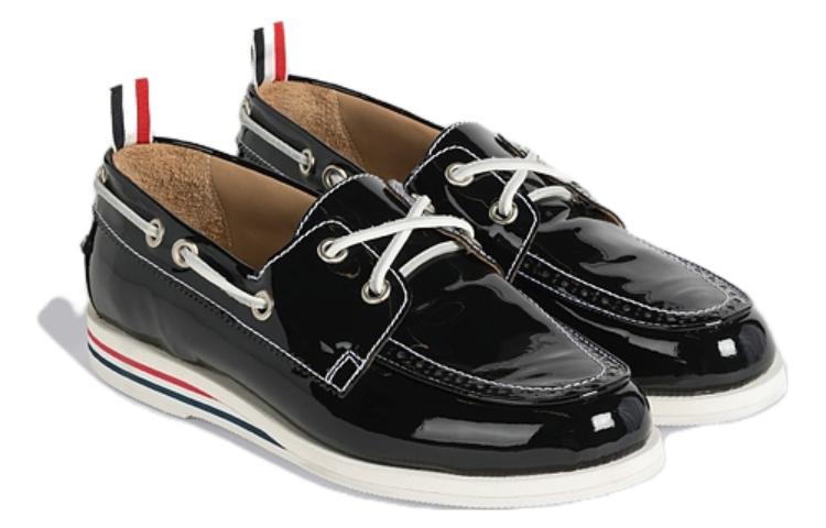 (W) Thom Browne Boat Shoe 'Navy Leather' 圖 2