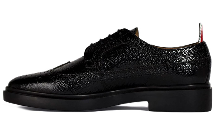 (Women) Thom Browne Brogue 'Black Pebble Grain' FFO002G03542001