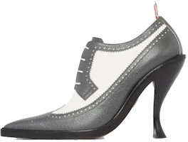 (Women) Thom Browne Brogue High-Heel 'Pebble Grain Black and White' FFH189B00198015 (Women) Thom Browne Brogue High-Heel 'Pebble Grain Black and White' FFH189B00198015