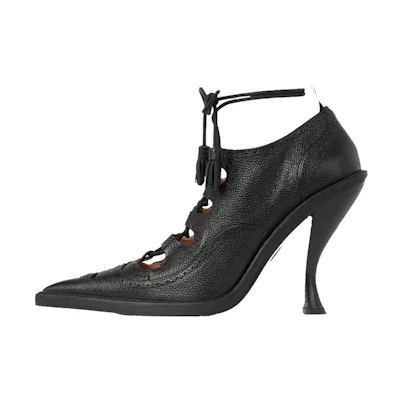 (W) Thom Browne Brogue High Heel 'Black Leather'