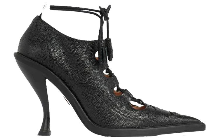 (W) Thom Browne Brogue High Heel 'Black Leather' 圖 2