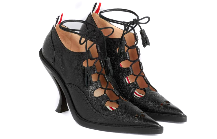 (W) Thom Browne Brogue High Heel 'Black Leather' 圖 3