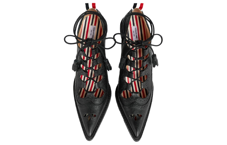 (W) Thom Browne Brogue High Heel 'Black Leather' 圖 4