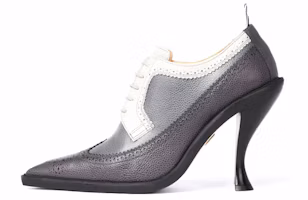 (Women) Thom Browne Brogue High Heels 'Black Grey Pebble' FFH188A06257015 (Women) Thom Browne Brogue High Heels 'Black Grey Pebble' FFH188A06257015