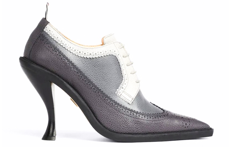 (W) Thom Browne Brogue High Heels 'Black Grey Pebble' 圖 2