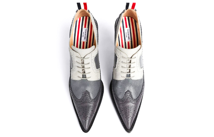 (W) Thom Browne Brogue High Heels 'Black Grey Pebble' 圖 4