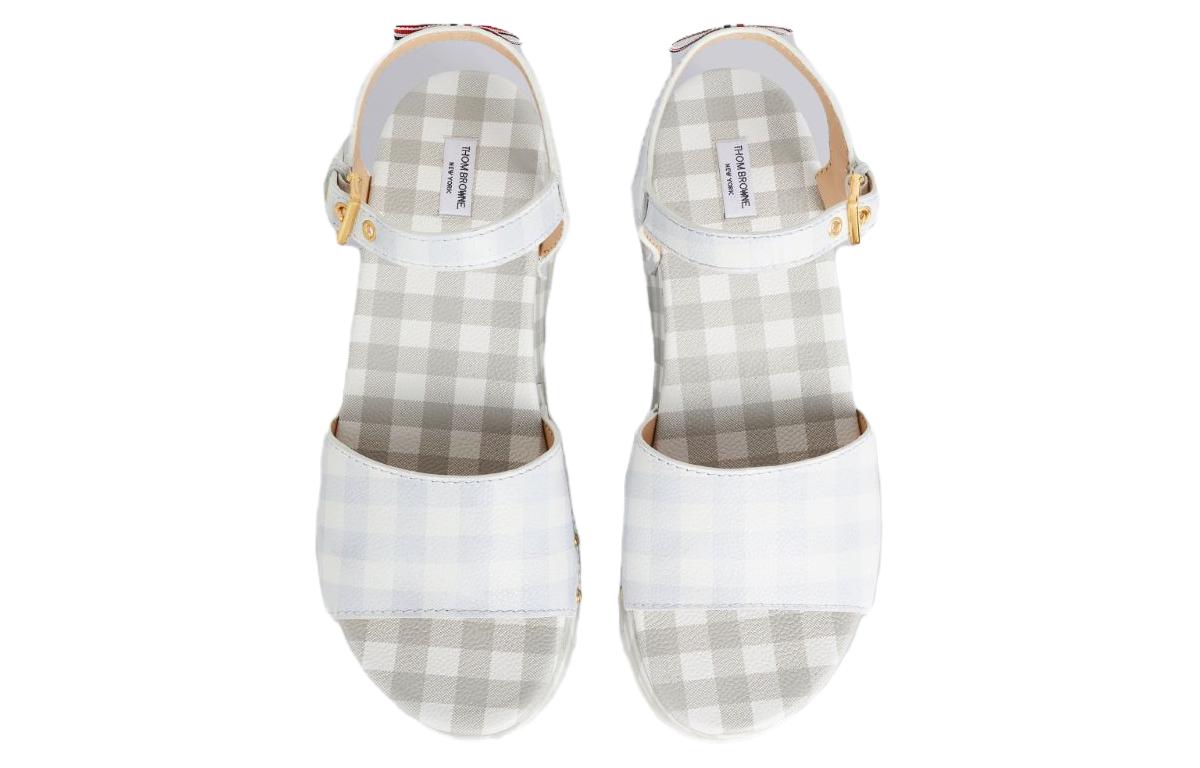 (W) Thom Browne Calfskin Buckle Chunky Round Toe Slide 'White' 圖 4