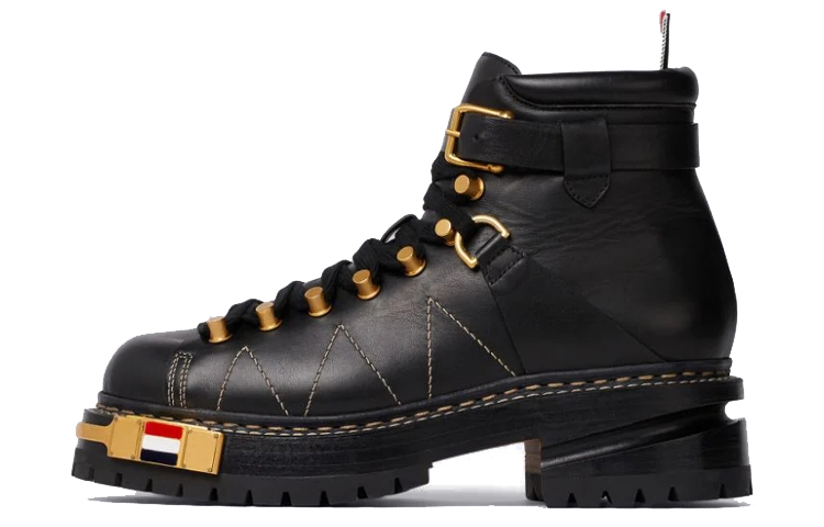 (Women) Thom Browne Calfskin Hiking Boot 'Black' FFB091A05584001