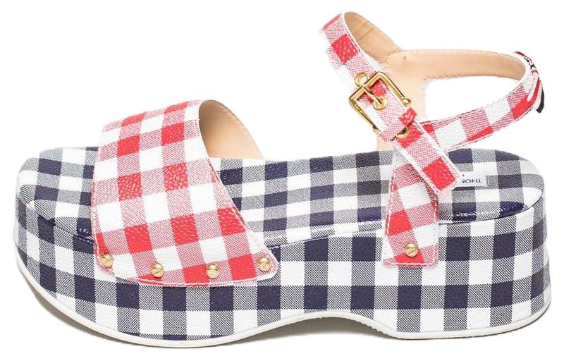 (Women) Thom Browne Calfskin Plaid Sandals 'Multicolor' FFF093A06880960