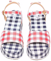 Shop (W) Sandal Kulit Anak Sapi Plaid Thom Browne 'Multicolor' FFF093A06880960