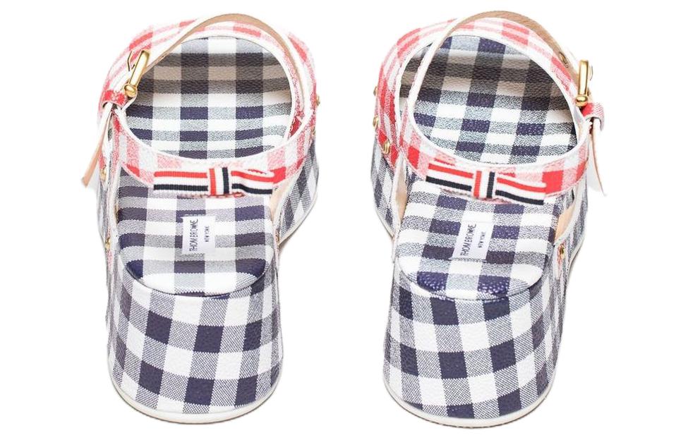 Purchase (Women) Thom Browne Calfskin Plaid Sandals 'Multicolor' FFF093A06880960