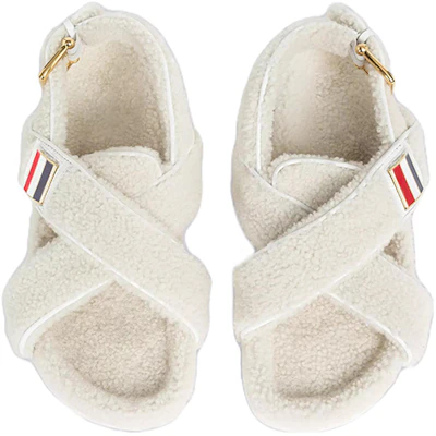 (W) Thom Browne 小牛皮毛绒带凉鞋 '白色' FFF126A05584100 Lookbook (W) Thom Browne 小牛皮毛绒带凉鞋 '白色' FFF126A05584100