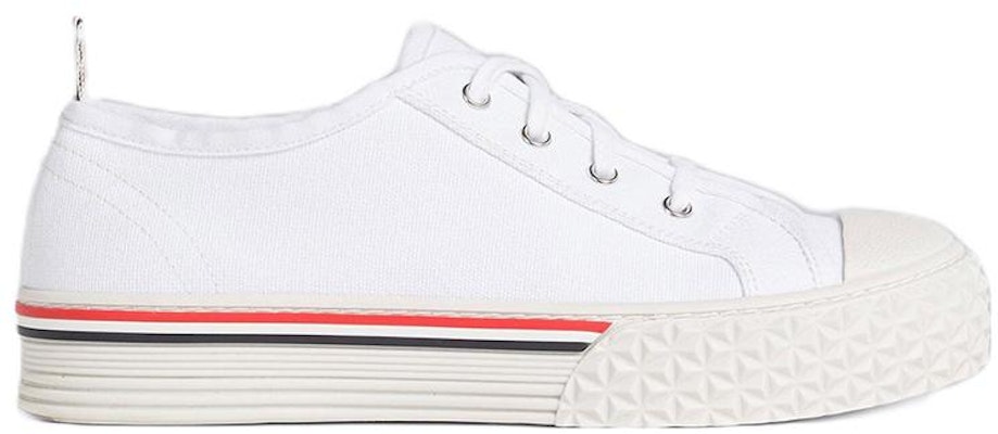 (W) Thom Browne Lona Universitaria 'Zapatillas Blancas de Caño Bajo' FFD125AF0102100 Order (W) Thom Browne Lona Universitaria 'Zapatillas Blancas de Caño Bajo' FFD125AF0102100