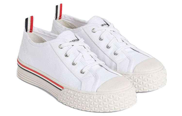 Lookbook (W) Thom Browne Lona Universitaria 'Zapatillas Blancas de Caño Bajo' FFD125AF0102100