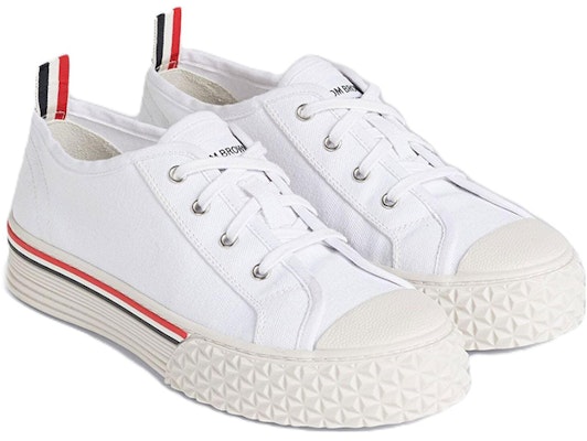 (W) Thom Browne Lona Universitaria 'Zapatillas Blancas de Caño Bajo' FFD125AF0102100 Lookbook (W) Thom Browne Lona Universitaria 'Zapatillas Blancas de Caño Bajo' FFD125AF0102100
