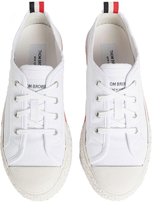 (W) Thom Browne Lona Universitaria 'Zapatillas Blancas de Caño Bajo' FFD125AF0102100 Shop (W) Thom Browne Lona Universitaria 'Zapatillas Blancas de Caño Bajo' FFD125AF0102100
