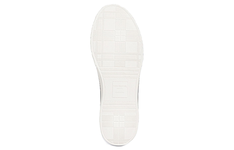 (W) Thom Browne Canvas Leather Knit High-Top 'White Fashion' 圖 4