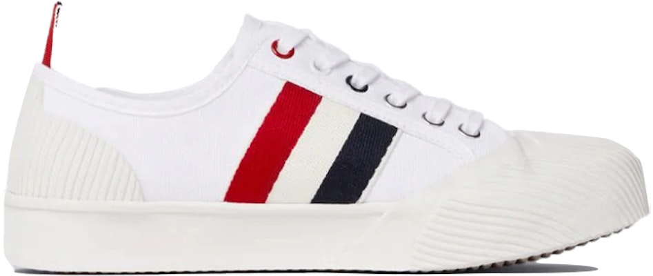 (Women) Thom Browne Canvas Low-Top 'Tri-Color Stripe' FFD035A01588100 Order (Women) Thom Browne Canvas Low-Top 'Tri-Color Stripe' FFD035A01588100