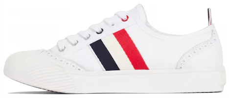 (Women) Thom Browne Canvas Low 'White' FFF056A01588100 (Women) Thom Browne Canvas Low 'White' FFF056A01588100