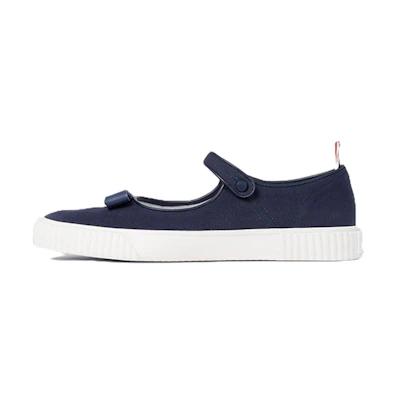 (W) Thom Browne Canvas Sneaker 'Navy Blue'