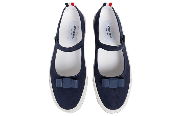 (W) Thom Browne Canvas Sneaker 'Navy Blue' 圖 3