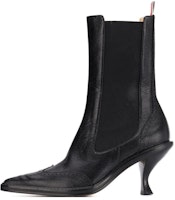 (Women) Thom Browne Chelsea Boot 'Black Leather Mid-Top Comfort' FFB094A00198001 (Women) Thom Browne Chelsea Boot 'Black Leather Mid-Top Comfort' FFB094A00198001