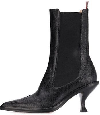 (Women) Thom Browne Chelsea Boot 'Black Leather Mid-Top Comfort' FFB094A00198001 Buy (Women) Thom Browne Chelsea Boot 'Black Leather Mid-Top Comfort' FFB094A00198001