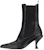 (W) Thom Browne Chelsea Boot 'Kulit Hitam Mid-Top Selesa' FFB094A00198001
