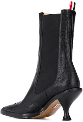 (Women) Thom Browne Chelsea Boot 'Black Leather Mid-Top Comfort' FFB094A00198001 Shop (Women) Thom Browne Chelsea Boot 'Black Leather Mid-Top Comfort' FFB094A00198001