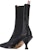 (W) Thom Browne Chelsea Boot 'Kulit Hitam Mid-Top Selesa' FFB094A00198001