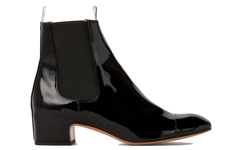 (W) Thom Browne Chelsea Boot 'Black Patent Grosgrain Ribbon' 圖 2