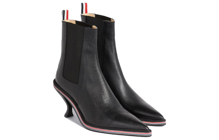 (W) Thom Browne Chelsea Boot 'Pebble Grain Leather Black' 圖 2