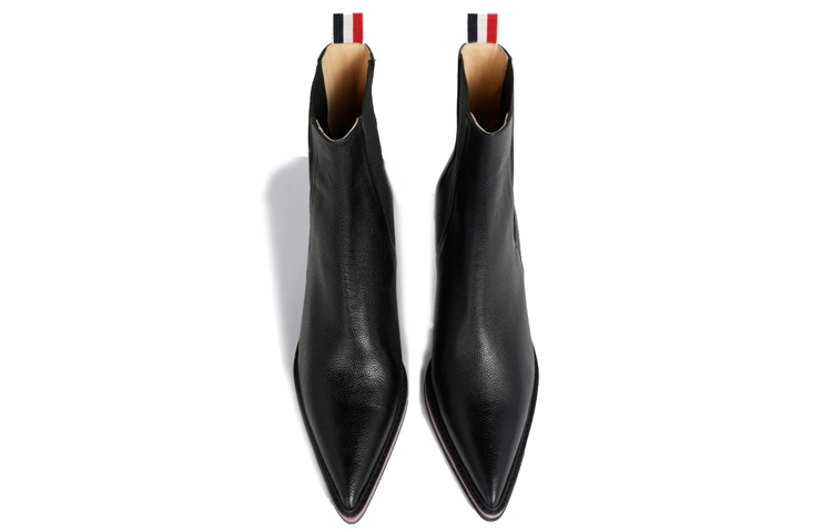 (W) Thom Browne Chelsea Boot 'Pebble Grain Leather Black' 圖 3