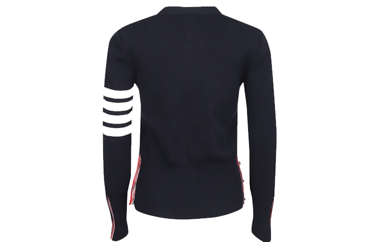 (Women) Thom Browne Classic 4-Stripe V-Neck Knit Cardigan - Navy Blue FKC207A-00219-415 圖 3