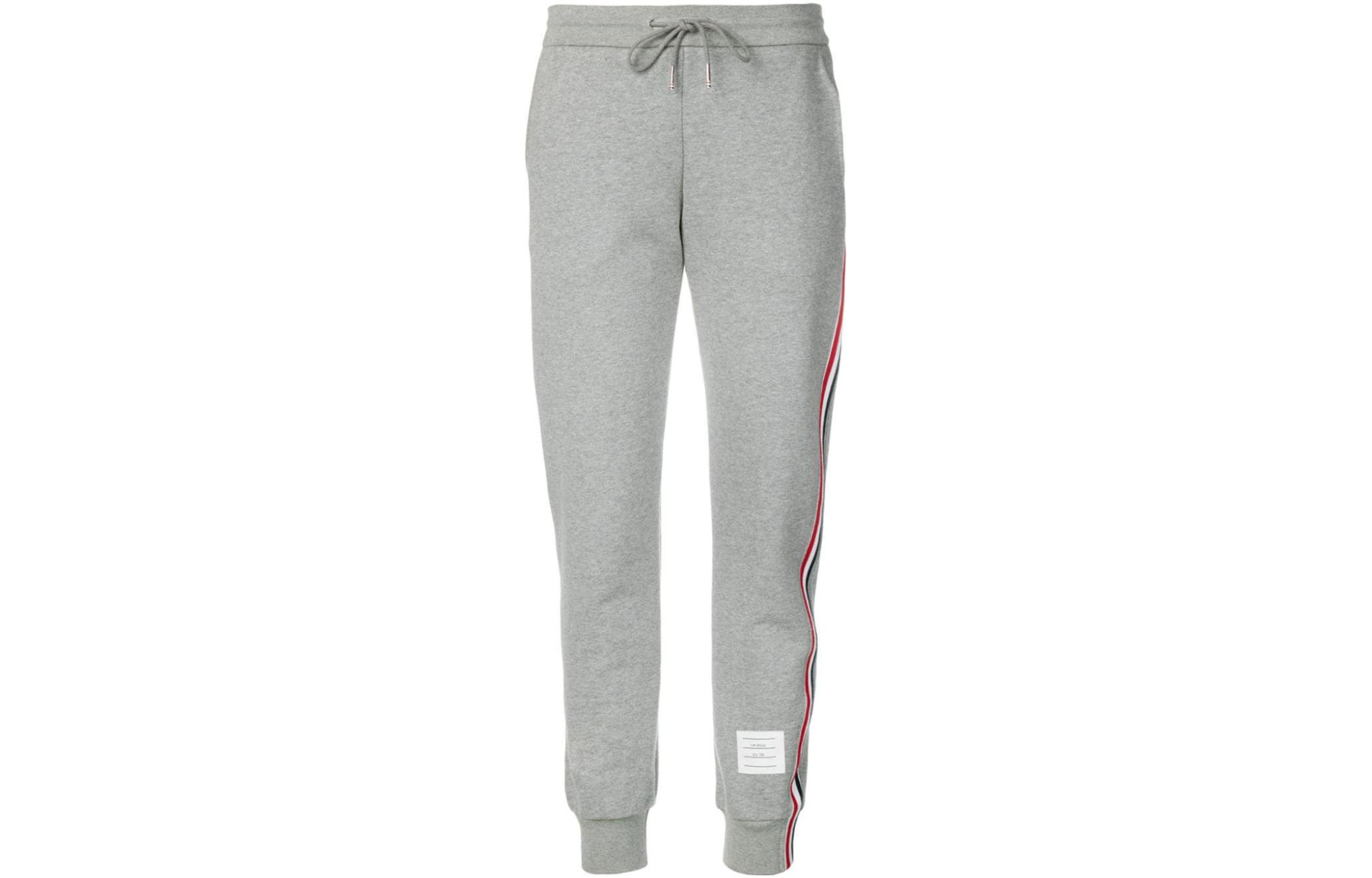 (Women) Thom Browne Classic Fit Knit Joggers Light Grey FJQ024A-03377-055