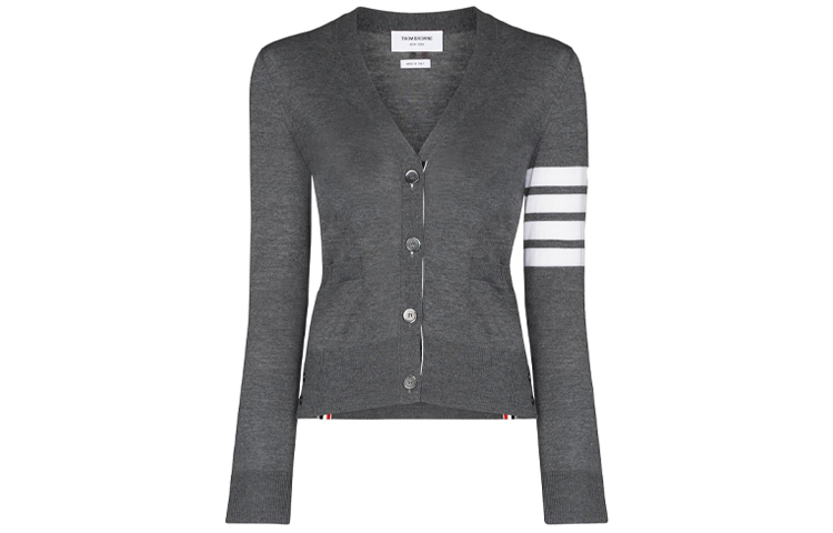 (Women) Thom Browne Classic Four-Bar Knit Sweater Gray - Preppy Style. FKC207A-00014-035 圖 2