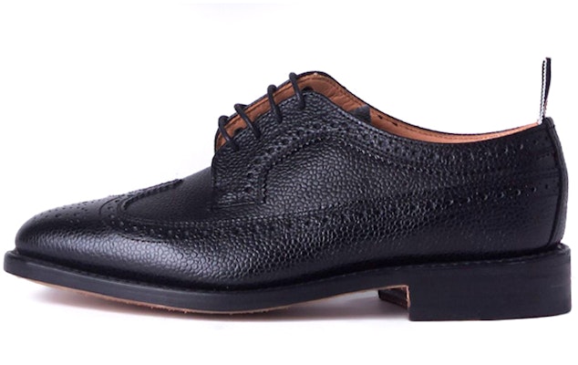 (Women) Thom Browne Classic Longwing Brogue 'Black' FFO002A00198001 Buy (Women) Thom Browne Classic Longwing Brogue 'Black' FFO002A00198001