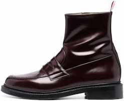 (Women) Thom Browne Classic Round-Toe Short Boot 'Brown Leather' FFB153AL0006614 (Women) Thom Browne Classic Round-Toe Short Boot 'Brown Leather' FFB153AL0006614
