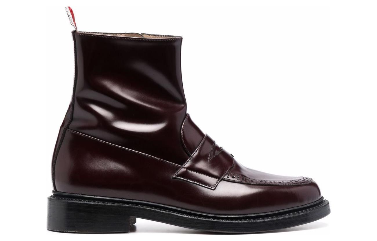 Order (W) Stivaletto Classico Punta Tonda Thom Browne ''Pelle Marrone'' FFB153AL0006614