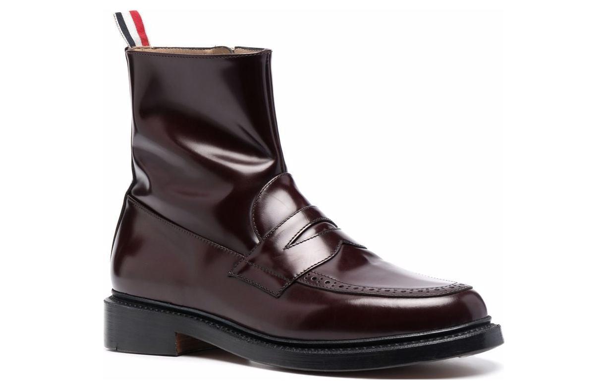 Lookbook (W) Stivaletto Classico Punta Tonda Thom Browne ''Pelle Marrone'' FFB153AL0006614