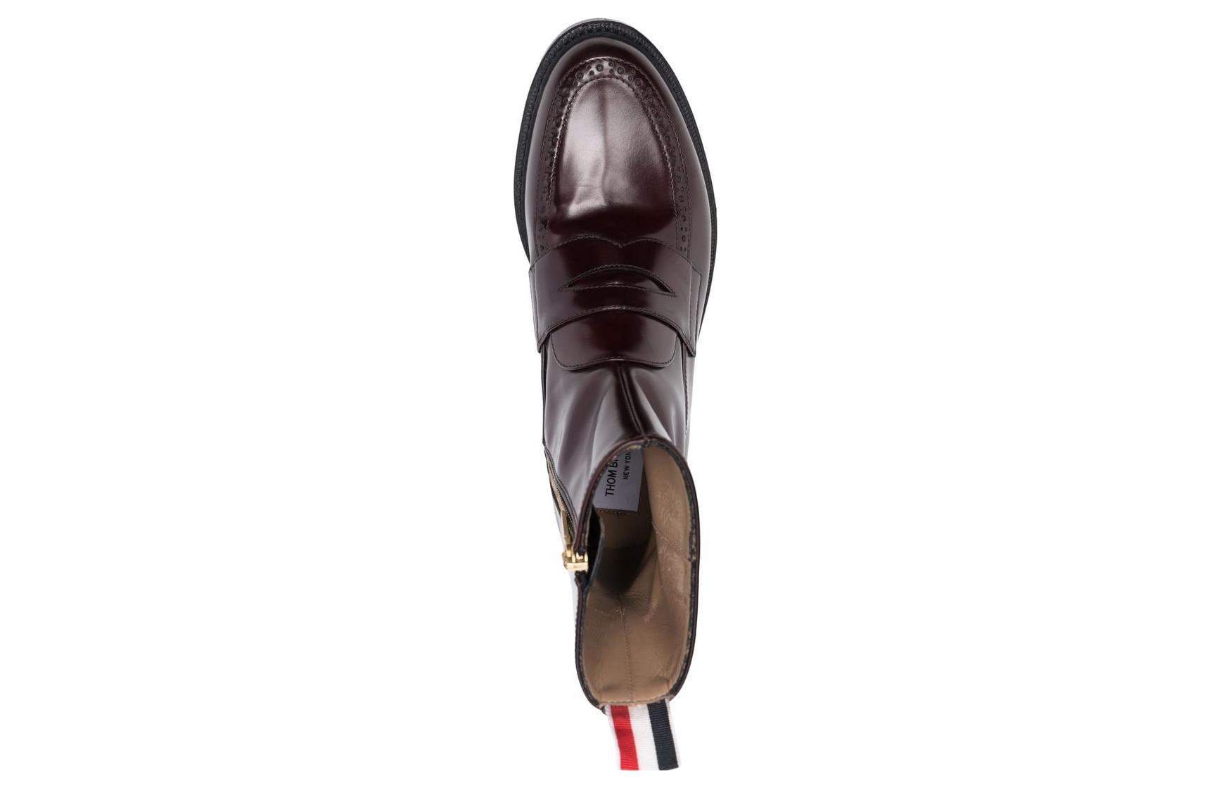 Purchase (W) Stivaletto Classico Punta Tonda Thom Browne ''Pelle Marrone'' FFB153AL0006614
