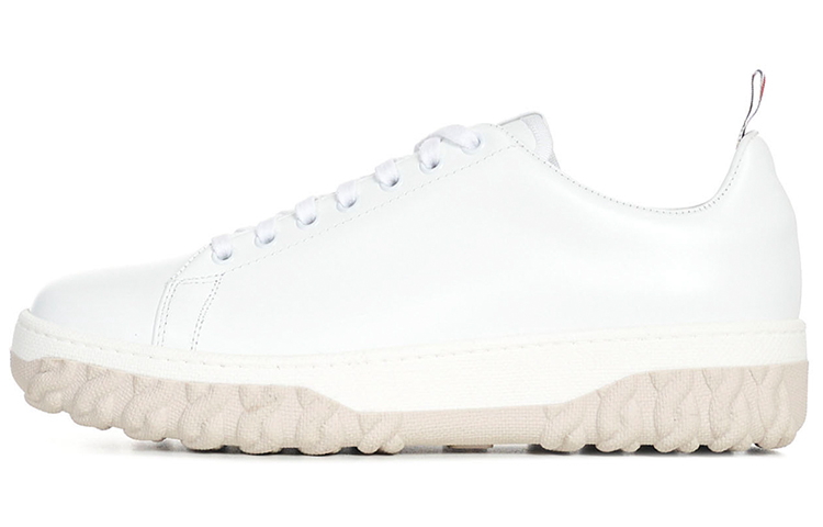 (W) Thom Browne Court 'White Calfskin'