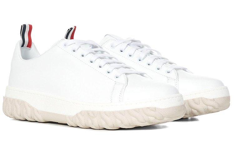 (W) Thom Browne Court 'White Calfskin' 圖 2