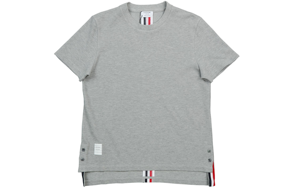(Women) Thom Browne Crewneck T-Shirt Grey with Stripe Design FW21 Summer Tee. FJS013A-00050-055 圖 2