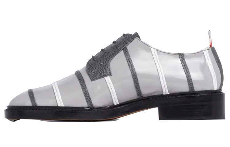 (W) Thom Browne Derby 'Grey Striped Jacquard'