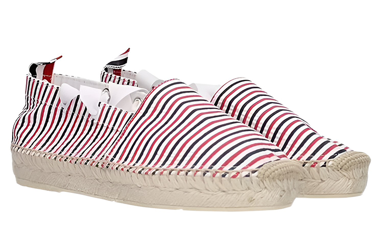 (W) Thom Browne Fabric Woven Flats 'Red' 圖 3