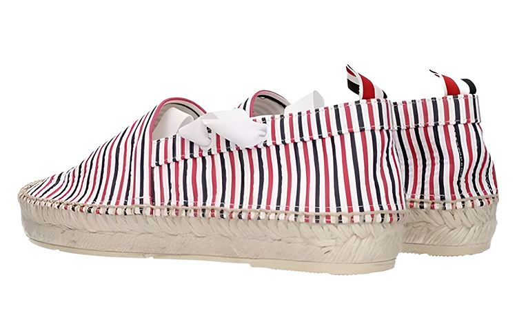 (W) Thom Browne Fabric Woven Flats 'Red' 圖 4