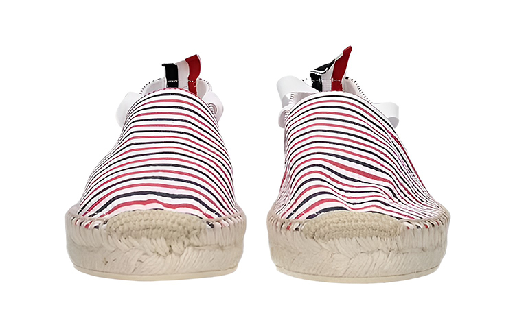 (W) Thom Browne Fabric Woven Flats 'Red' 圖 5